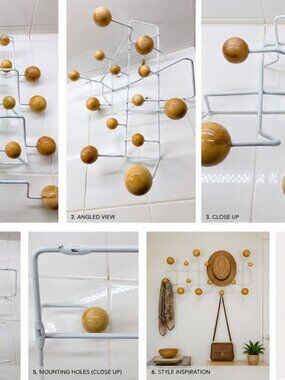 By Design Atomic Mid Century Modern Coat Rack